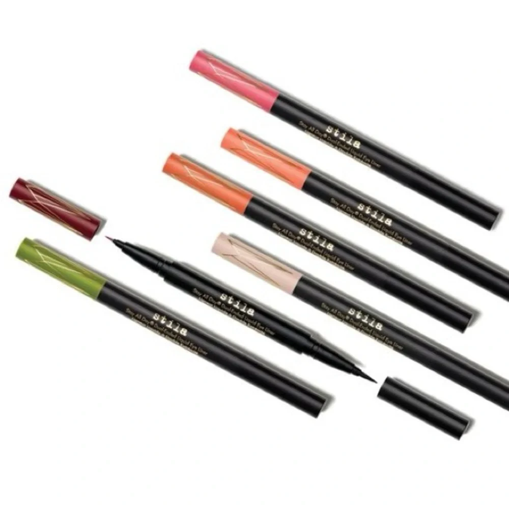 stila Stay All Day Dual-Ended Liquid Eye Liner Mojito/Intense Black, 4.5 mL.
